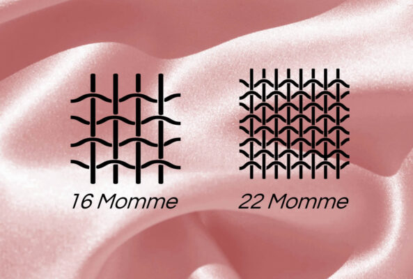 22 momme siidikangas sisaldab 16% rohkem siidi kui 19 momme ja 40% rohkem kui 16 momme.